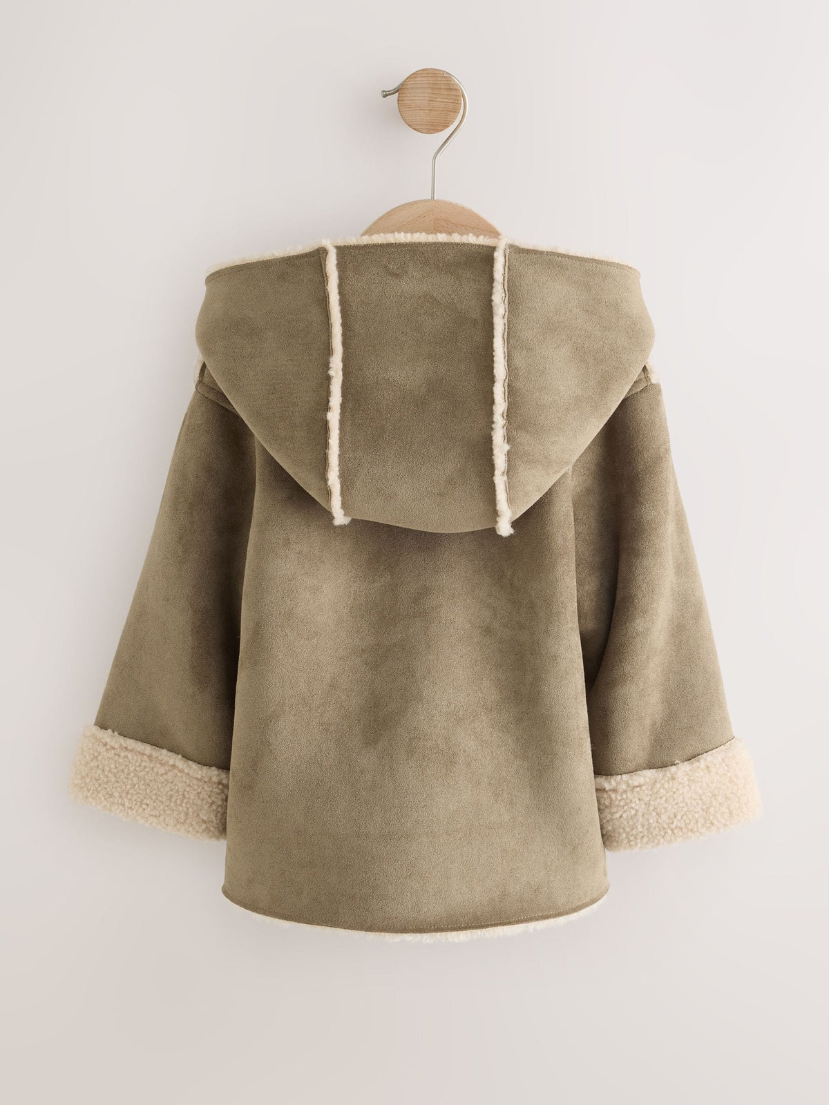 Tan Brown Faux Suede Coat (12mths-7yrs)
