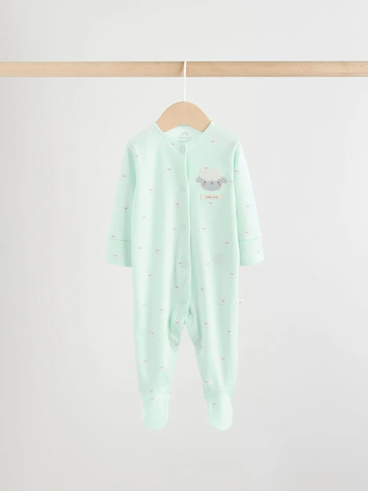 Yellow Spring Character 3 Pack Baby Sleepsuits (0mths-2yrs)