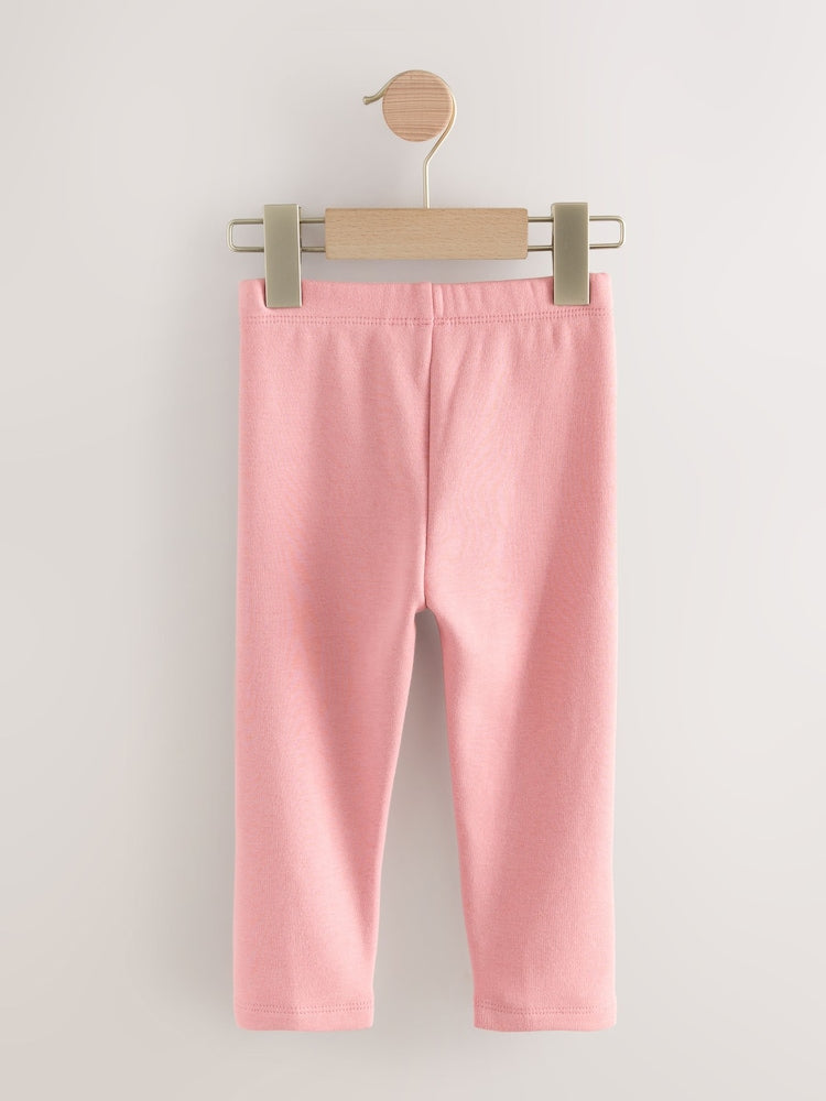 Pink Cosy Fleece Lined Leggings